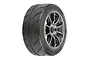 Pro-Line 2.9 inch Toyo Proxes R888R belted tyre mounted on a gunmetal Spectre rim, shown from a three-quarter angle against a white background.