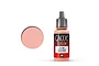 A 17ml bottle of Vallejo Game Color Rosy Flesh acrylic paint with a matching colour swatch circle to the left.