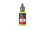 A 17ml bottle of Vallejo Game Color Fluorescent Green acrylic paint, featuring a grey dropper cap and a label with the product name and code 72.104.