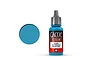 A 17ml bottle of Vallejo Game Color Electric Blue acrylic paint with a blue paint swatch circle to the left.