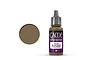 A 17ml bottle of Vallejo Game Colour Extra Opaque Heavy Brown acrylic paint with a brown paint swatch circle next to it.