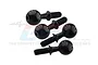 Four black carbon steel pivot balls for RC cars arranged on a white background with a GPM Racing logo watermark.