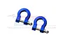 GPM Blue Aluminium Front or Rear Bumper D-Rings 2Pcs TRX4003-B