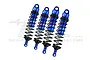 GPM Aluminium Front & Rear Shock Set 4Pcs - Blue SLE128143-B-BK
