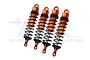 GPM Orange Aluminium Front & Rear Shock Set 4Pcs SLE128143-OR-BK