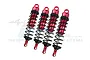 GPM Red Aluminium Front & Rear Shock Set 4Pcs SLE128143-R-BK