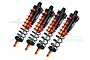 GPM Orange Aluminium Front & Rear Piggyback Shock Set 4Pcs SLE128143/LA-OR-BK