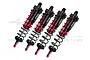 GPM Red Aluminium Front & Rear Piggyback Shock Set 4Pcs SLE128143/LA-R-BK