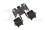 GPM Black Metal Skid Plates 3Pcs TRX4MZSP6-BK