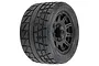 Pro-Line 3.8" Menace HP MT Soft Compound Belted Tyres On Black Raid Rims - Glued Wheels 2pcs PRO1020610