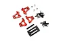 Yeah Racing Red Aluminium Front & Rear Shock Tower Set TR4M-015RD