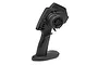 HPI Racing TF-11 2.4GHz 2-channel pistol grip RC transmitter in black, viewed from a rear-side angle.