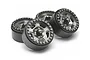 Boom Racing Gunmetal Aluminium 1.9 Golem Krait Beadlock Rims w/ 8mm Wideners-4pcs BRW780903GM