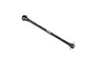A black Traxxas steel centre front CVD driveshaft with TRX branding on a white background.