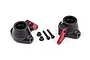 Traxxas Steering Hubs 2Pcs w/ Red Aluminium Arms 9637R