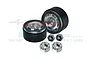 GPM 1.3" Black Aluminium Beadlock Rims 2Pcs w/ Wheel Hexes TRX4MZSP1153-BK