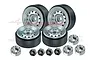 GPM 1.0" Silver Aluminium Beadlock Rims 4Pcs TRX4MZSP1220-S