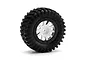 HPI 2.2/3.0" Blitz Mk.10 V2 White/Black Rims 2Pcs 106204
