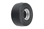 Pro-Line 1.4" Reaction Rear Drag Tyres on Black Showtime + Rims - Glued Wheels 2Pcs 10218-10