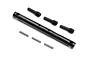 HPI Savage XS centre shaft with three grub screws and three metal pins on a white background.