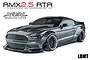 A grey MST RMX 2.5 LBMT 1/10 scale RC drift car on a white background with text overlays.