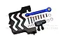 GPM Black Aluminium 25T Servo Horn & Mount Set XRT024-BK