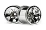 HPI 2.2" Warlock Chrome Rims 2Pcs 106722