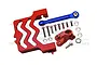 GPM Red Aluminium 25T Servo Horn & Mount Set TXMS024A-R