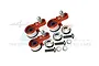 GPM 25T Orange Aluminium Servo Horn 3Pcs TRX4025TSN/3-OR
