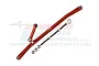 GPM Racing orange aluminium steering linkage set for RC cars, featuring metal rods, screws, and nuts on a white background.