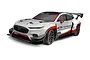 HPI Racing RS4 Sport 3 Flux Ford Mustang Mach-E 1400 RC car in white, red, and black livery with Ford Performance branding.