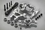 Rovan Silver Aluminium Double Sided Steering/Servo Saver Set w/ Bearings 87065A