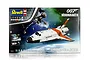 Revell 1/144 scale Moonraker Shuttle James Bond 007 gift set model kit box showing the shuttle and space station artwork.
