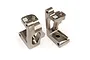 Two metallic HPI Racing aluminium front hub carriers for the Bullet MT/ST RC vehicle, shown from an angle on a white background.