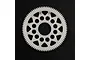 A white Delrin 80T spur gear for RC cars, featuring a circular design with weight-reduction holes and the number 80 stamped on the face.