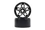Yeah Racing 1.9" Silver Aluminium 5 Spoke Beadlock Rims 2Pcs WL-0147BK