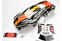 Traxxas 1/10 Nitro Rustler ProGraphix Body Shell - Orange/Clear 4411R