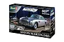 Revell 1/24 scale Aston Martin DB5 James Bond Goldfinger model kit box showing the finished silver car on a dark forest background.