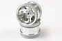 Kyosho 1.7" Satin Chrome Rear Rims 2Pcs SCH004SC