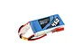 Gens Ace 11.1V 450mAh 45C LiPo battery with a blue soft case, red and black wires, and JST connector.