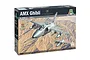 Italeri 1/72 scale AMX Ghibli plastic model aircraft kit box showing two jets flying over a desert landscape.