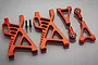 Rovan Red Aluminium Rear Suspension Arms 2Pcs 851142