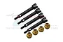 GPM Hardened Steel Rear Wheel Axle Set w/ Copper Collars AX2437FRS+5-BK