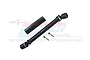 A black GPM Racing rear centre CVD driveshaft with two small grub screws and a protective sleeve, set against a white background.