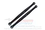 Two black aluminium steering tie rod links for RC cars, featuring 7075 markings and metal pivot ball ends, set against a white background.