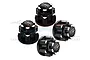 GPM Black Aluminium Wheel Locks 4Pcs MAKX005A-BK