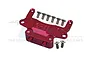 GPM Red Aluminium Rear Lower Gearbox Mount MZA013N-R