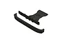 ARRMA wide front bumper set for RC vehicles, featuring a black plastic bumper and mounting plate.