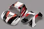 Rovan 1/5 Short Course Body Shell w/ Roll Cage Set - Red 8716322