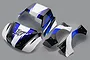 Rovan 1/5 Short Course Body Shell w/ Roll Cage Set - Blue 8716323